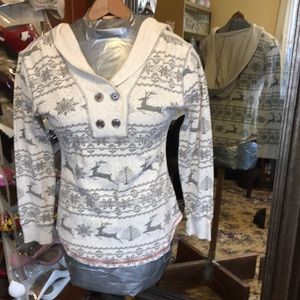 Legendary whitetails reindeer hooded top